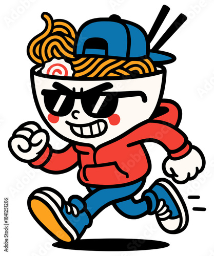 Ramen bowl running