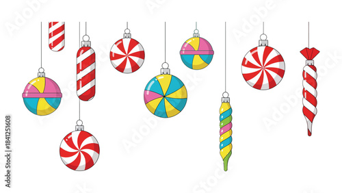 Festive Ornaments: A vibrant display of festive ornaments, each exuding the joyful spirit of the holidays, adding cheer and color to the air.