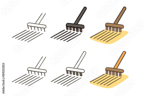 vector illustration of a garden tools