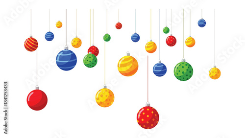 Festive Ornament Hanging: a colorful array of baubles and decorations, adding a touch of cheer to the holiday season. The perfect image for any celebratory context.