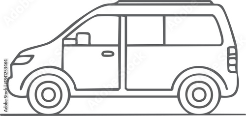 Vector cartoon car illustration