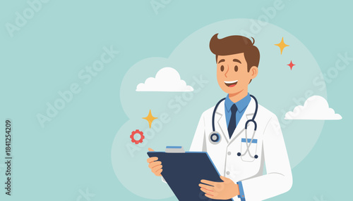 doctor holding clipboard