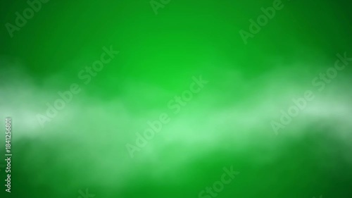 Wallpaper Mural Dynamic white smoke and fog transition effect flowing horizontally on a vibrant green chroma key background, perfect for compositing and visual effects. Torontodigital.ca