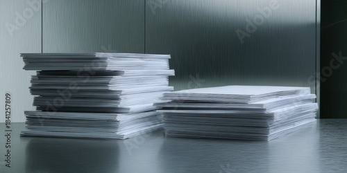 Stacks of white envelopes creating paperwork backlog