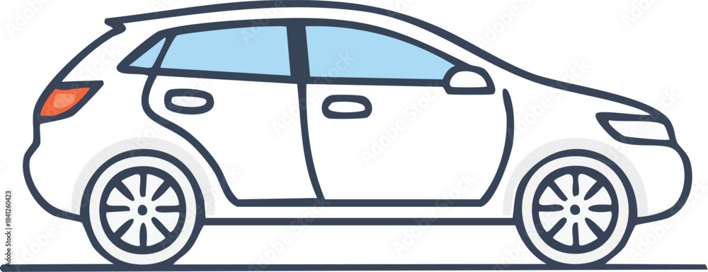 Naklejka premium Car vector illustration icon design transport vehicle