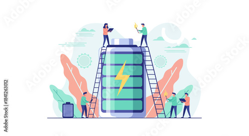 Empowering sustainable solutions team collaboration to boost energy and innovation, driving towards a fully charged future with efficient technologies