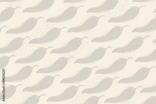Minimal Chili Pepper Repeat Pattern, Perfect for Wrapping Paper, Branding, and Kitchen Decor
