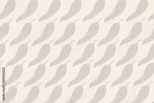 Minimal Chili Pepper Repeat Pattern, Perfect for Wrapping Paper, Branding, and Kitchen Decor