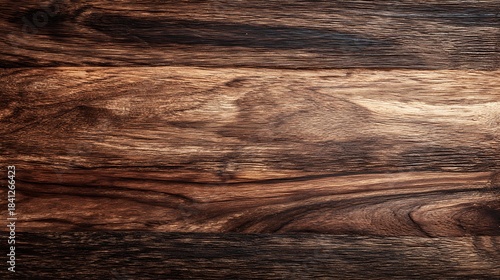 Elegant photo of Natural dark brown wood texture with wavy grain pattern