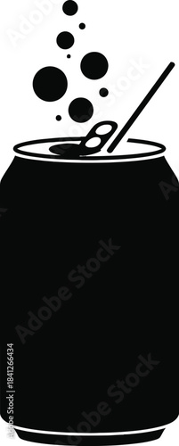 Soda Can Drink Icon Vector Illustration