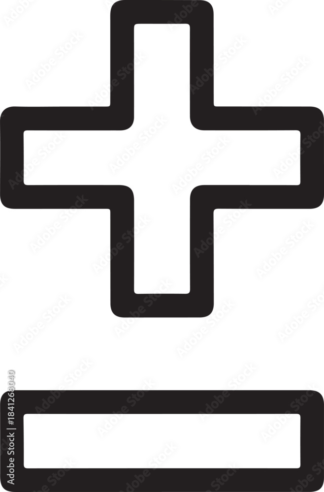 Fototapeta premium Minimal Math Icons Bundle