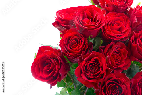 Bouquet of roses isolated on transparent background