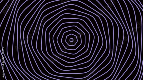 Deep Purple Ripple Spiral Lines – Concentric Fractal Wave Loop