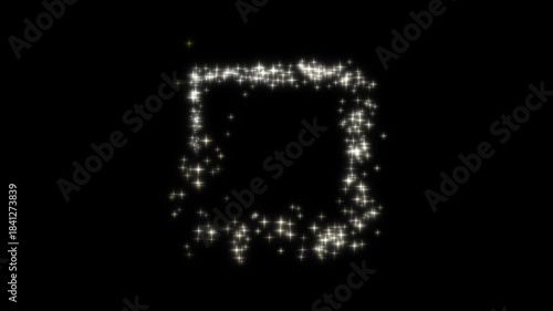 Square Particle Light Trail Magic Sparkle Loop