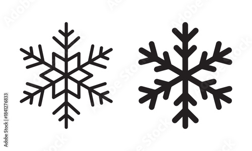 Schneeflocke vektor Symbol. Schneeflocke auf weiss. vector illustration eps file. 