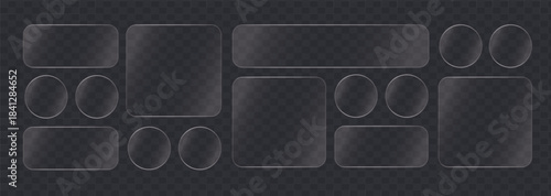 Liquid glass smartphone icons for dark user interfaces. A collection of liquid glass style icons designed for smartphone interfaces, specifically optimized for dark themes and modern app designs.