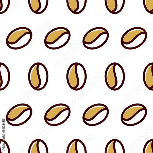 coffee beans abstract seamless pattern. background coffee beans seamless pattern. 