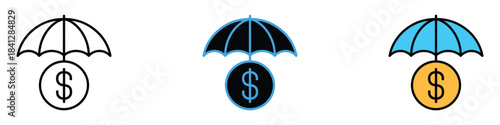 Insurance icon vector. security and risk management symbol. vector illustration.