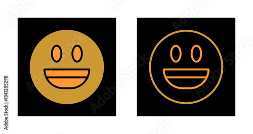 Smiling Face with Open Mouth Icon Design