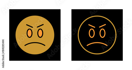 Angry Face Icon Design