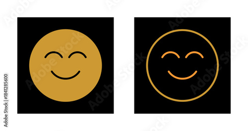 Smiling Face with Smiling Eyes Icon Design
