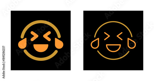 Face with Tears of Joy Icon Design