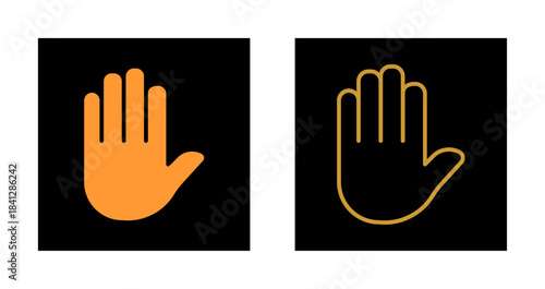 Raising Hands Icon Design