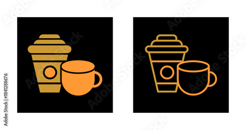 Coffee or Tea Icon Design