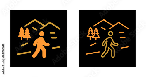 Nature Walk Icon Design