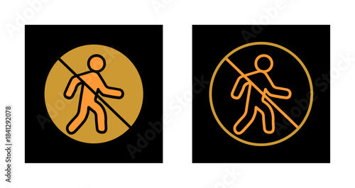 No Entry Sign Icon Design