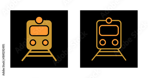 Railway Car Icon Design