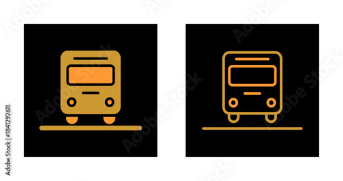 Oncoming Bus Icon Design