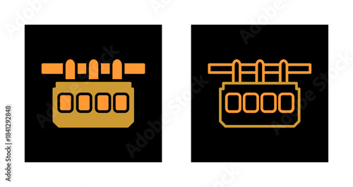 Suspension Railway Icon Design
