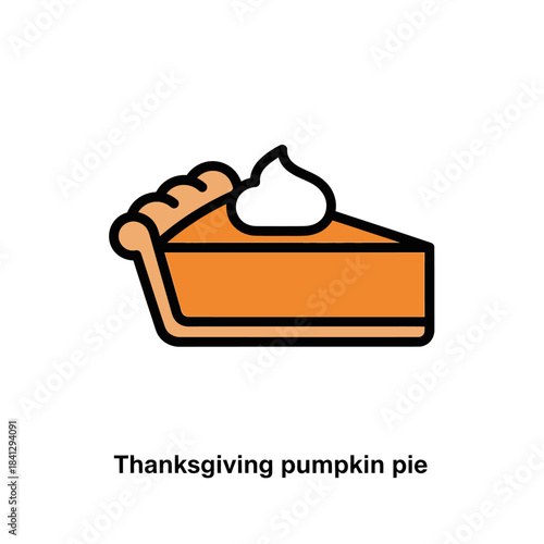 Delicious Thanksgiving pumpkin pie dessert served with whipped cream topping