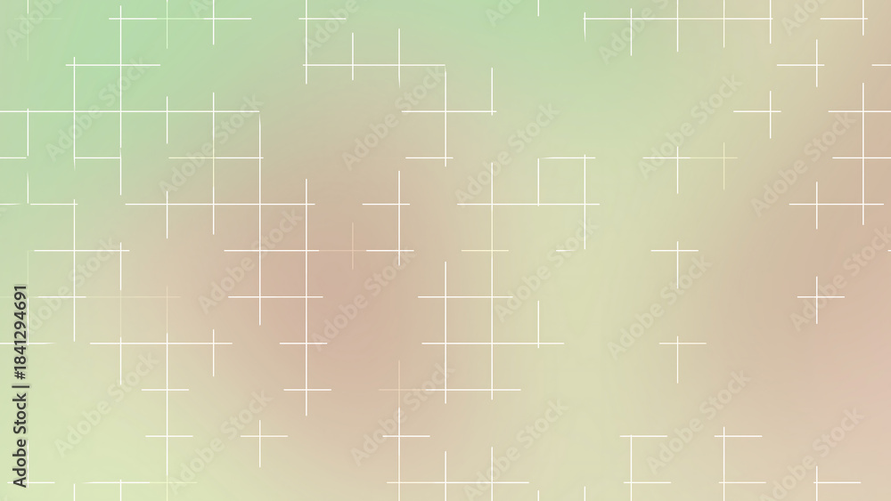 Fototapeta premium Soft Pastel Green Pixel Grid Abstract Background
