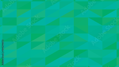 Seamless Abstract Green and Teal Polygonal Background Texture Vector