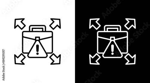 Portfolio Diversification With Icon Set Design