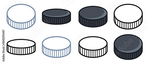 hockey puck vector design illustration isolated on white 