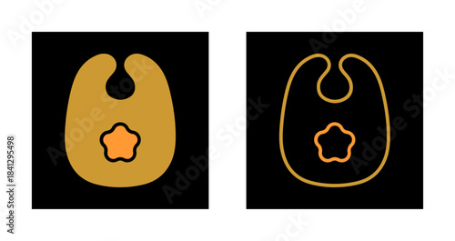 Cute Bibs Icon Design