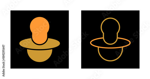 Pacifier Love Icon Design
