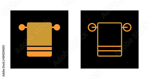 Bath Towels Icon Design