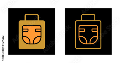 Diaper Bag Icon Design