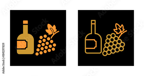 Wine Vineyard Icon Design