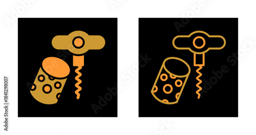 Wine Cork Icon Design