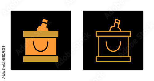 Wine Cooler Icon Design