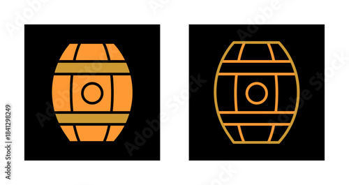 Wine Barrels Icon Design