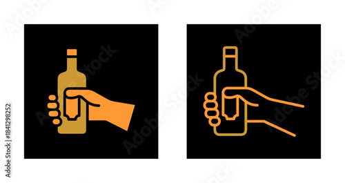 Wine Bottle Holder Icon Design