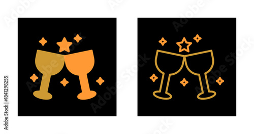 Wine Party Icon Design
