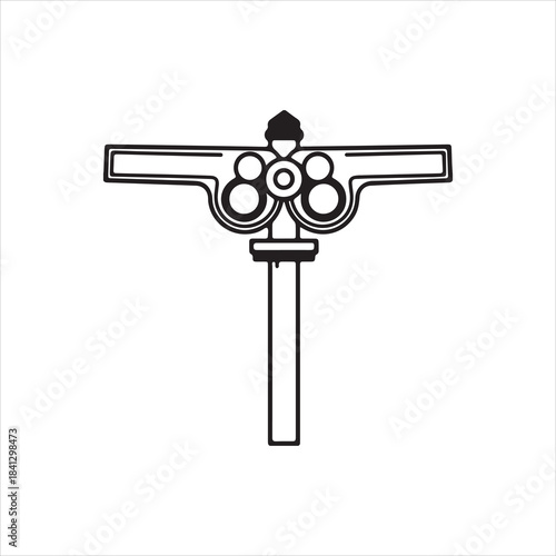  Vector silhouette Vintage miner canary lamp illustration