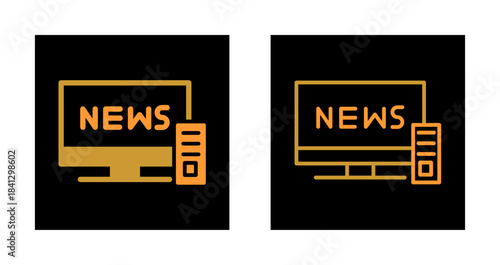 TV News Icon Design